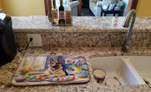 Load image into Gallery viewer, Decorating Easter German Shepherd Dish Drying Mat
