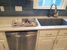 Load image into Gallery viewer, Decorating Easter German Shepherd Dish Drying Mat
