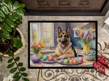 Load image into Gallery viewer, Decorating Easter German Shepherd Doormat-24x36 Indoor / Outdoor Rug | Made in USA