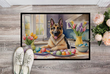 Load image into Gallery viewer, Decorating Easter German Shepherd Doormat - 18X27 Indoor / Outdoor Rug | Made in USA