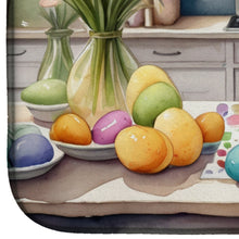 Load image into Gallery viewer, Decorating Easter Golden Retriever Dish Drying Mat