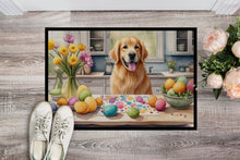 Load image into Gallery viewer, Decorating Easter Golden Retriever Doormat-24x36 Indoor / Outdoor Rug | Made in USA