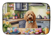 Load image into Gallery viewer, Decorating Easter Goldendoodle Dish Drying Mat