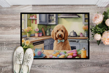 Load image into Gallery viewer, Decorating Easter Goldendoodle Doormat