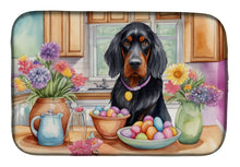 Load image into Gallery viewer, Decorating Easter Gordon Setter Dish Drying Mat