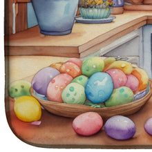 Load image into Gallery viewer, Decorating Easter Gordon Setter Dish Drying Mat