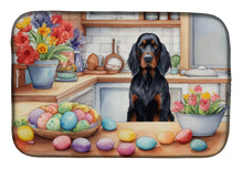 Load image into Gallery viewer, Decorating Easter Gordon Setter Dish Drying Mat
