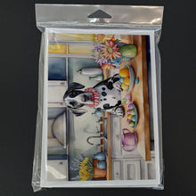 Load image into Gallery viewer, Decorating Easter Great Dane Greeting Cards - Blank Note Cards – 8-Pack of Artist-Designed Cards with Envelopes