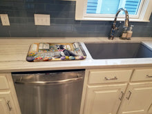 Load image into Gallery viewer, Decorating Easter Great Dane Dish Drying Mat