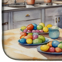 Load image into Gallery viewer, Decorating Easter Great Dane Dish Drying Mat