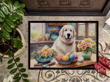 Load image into Gallery viewer, Decorating Easter Great Pyrenees Doormat-24x36 Indoor / Outdoor Rug | Made in USA