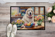 Load image into Gallery viewer, Decorating Easter Great Pyrenees Doormat