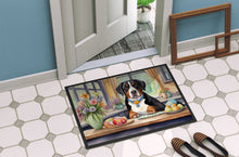 Load image into Gallery viewer, Decorating Easter Greater Swiss Mountain Dog Doormat