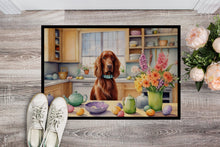 Load image into Gallery viewer, Decorating Easter Irish Setter Doormat