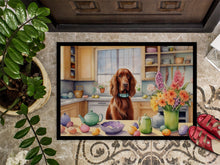 Load image into Gallery viewer, Decorating Easter Irish Setter Doormat