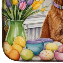 Load image into Gallery viewer, Decorating Easter Irish Terrier Dish Drying Mat