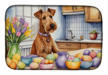 Load image into Gallery viewer, Decorating Easter Irish Terrier Dish Drying Mat