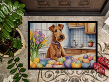 Load image into Gallery viewer, Decorating Easter Irish Terrier Doormat