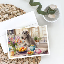 Load image into Gallery viewer, Decorating Easter Irish Wolfhound Greeting Cards - Blank Note Cards – 8-Pack of Artist-Designed Cards with Envelopes