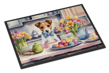 Load image into Gallery viewer, Decorating Easter Jack Russell Terrier Doormat