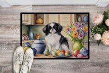 Load image into Gallery viewer, Decorating Easter Japanese Chin Doormat-24x36 Indoor / Outdoor Rug | Made in USA