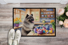 Load image into Gallery viewer, Decorating Easter Keeshond Doormat-24x36 Indoor / Outdoor Rug | Made in USA