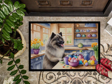 Load image into Gallery viewer, Decorating Easter Keeshond Doormat