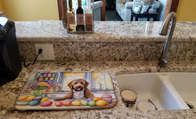 Load image into Gallery viewer, Decorating Easter Labradoodle Dish Drying Mat