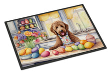 Load image into Gallery viewer, Decorating Easter Labradoodle Doormat - 18X27 Indoor / Outdoor Rug | Made in USA
