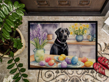 Load image into Gallery viewer, Decorating Easter Black Labrador Retriever Doormat-24x36 Indoor / Outdoor Rug | Made in USA