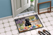 Load image into Gallery viewer, Decorating Easter Black Labrador Retriever Doormat