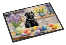 Load image into Gallery viewer, Decorating Easter Black Labrador Retriever Doormat