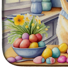 Load image into Gallery viewer, Decorating Easter Yellow Labrador Retriever Dish Drying Mat