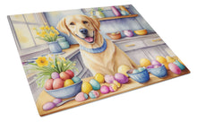 Load image into Gallery viewer, Decorating Easter Yellow Labrador Retriever Glass Cutting Boards – Durable, Decorative Kitchen Art