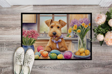 Load image into Gallery viewer, Decorating Easter Lakeland Terrier Doormat-24x36 Indoor / Outdoor Rug | Made in USA
