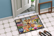 Load image into Gallery viewer, Decorating Easter Lakeland Terrier Doormat