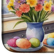 Load image into Gallery viewer, Decorating Easter Lhasa Apso Dish Drying Mat