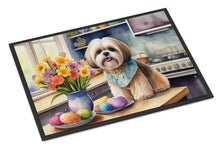 Load image into Gallery viewer, Decorating Easter Lhasa Apso Doormat-24x36 Indoor / Outdoor Rug | Made in USA