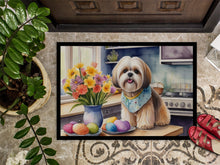 Load image into Gallery viewer, Decorating Easter Lhasa Apso Doormat
