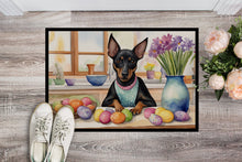 Load image into Gallery viewer, Decorating Easter Manchester Terrier Doormat