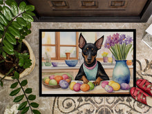 Load image into Gallery viewer, Decorating Easter Manchester Terrier Doormat