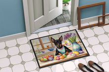 Load image into Gallery viewer, Decorating Easter Manchester Terrier Doormat