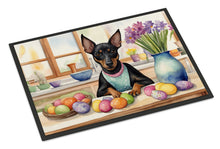 Load image into Gallery viewer, Decorating Easter Manchester Terrier Doormat