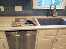 Load image into Gallery viewer, Decorating Easter Newfoundland Dish Drying Mat