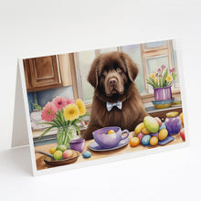 Load image into Gallery viewer, Decorating Easter Newfoundland Greeting Cards - Blank Note Cards – 8-Pack of Artist-Designed Cards with Envelopes