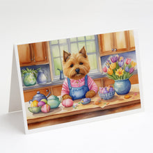 Load image into Gallery viewer, Decorating Easter Norwich Terrier Greeting Cards - Blank Note Cards – 8-Pack of Artist-Designed Cards with Envelopes