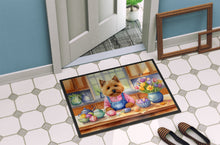 Load image into Gallery viewer, Decorating Easter Norwich Terrier Doormat - 18X27 Indoor / Outdoor Rug | Made in USA