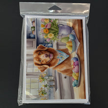 Load image into Gallery viewer, Decorating Easter Nova Scotia Duck Tolling Retriever Greeting Cards - Blank Note Cards – 8-Pack of Artist-Designed Cards with Envelopes