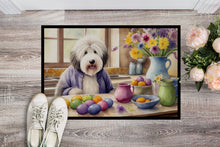 Load image into Gallery viewer, Decorating Easter Old English Sheepdog Doormat-24x36 Indoor / Outdoor Rug | Made in USA