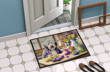 Load image into Gallery viewer, Decorating Easter Old English Sheepdog Doormat
